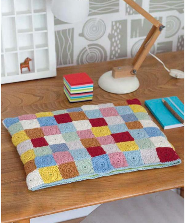 Creating Granny Squares with this delightful crochet book