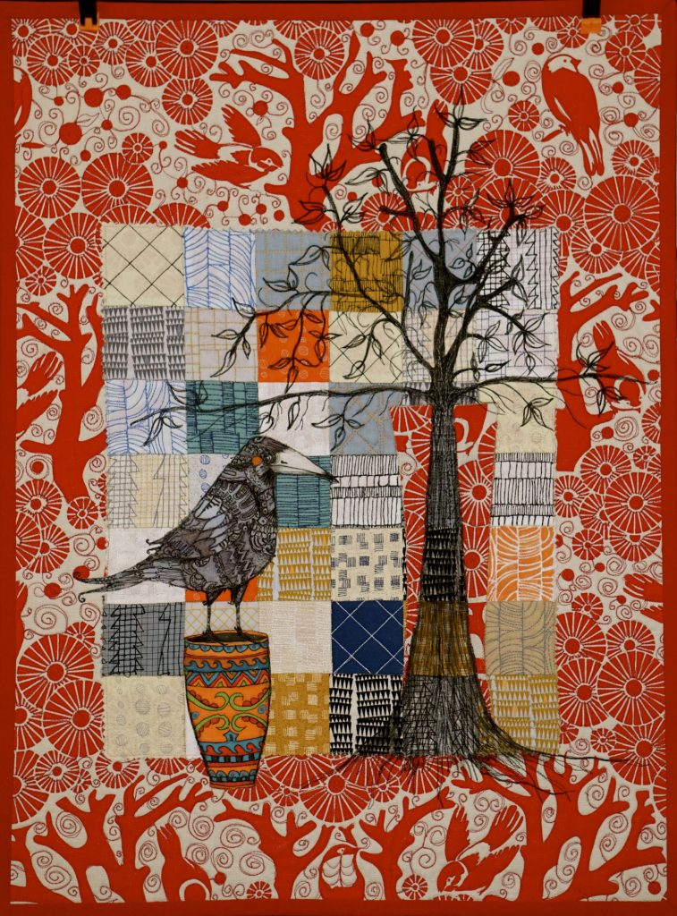 Multi-media quilt by Pam Holland