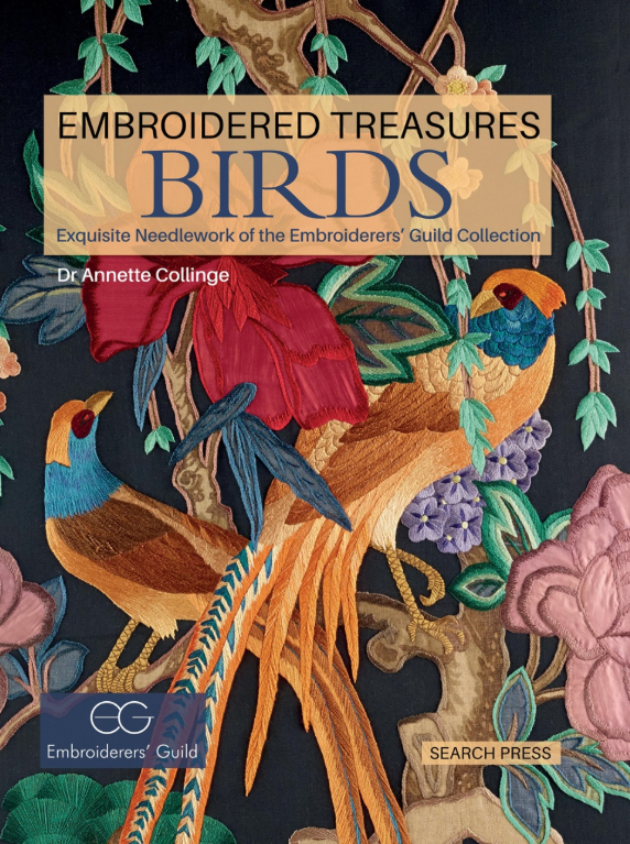 Embroidered Treasure: Birds front cover featured by the School of Stitched Textiles