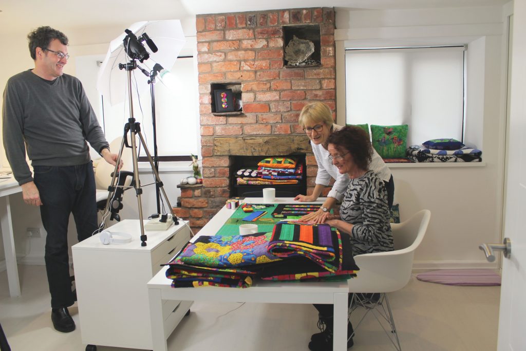 On the set of our latest Patchwork Beginner Course