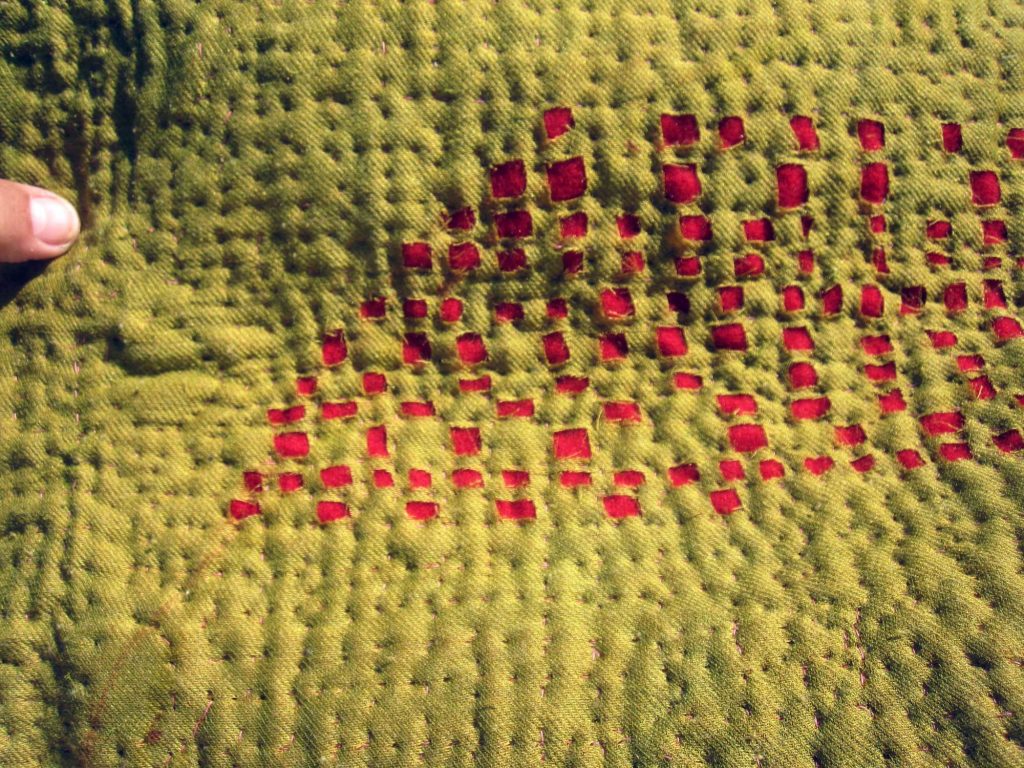 'Longing Cloth' detail, by Judy martin