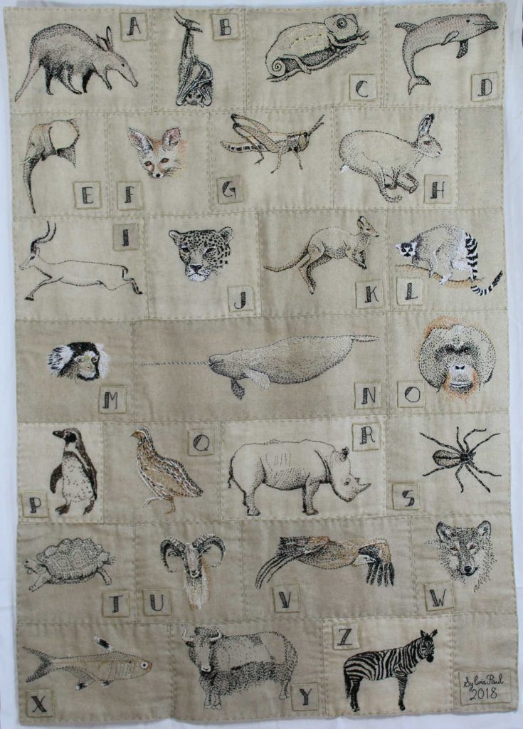 'A-Z Wall Hanging' from the collection WILD by Sylvia Paul