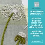 Affiliate Advert hand embroidery textile craft courses 250 x 250 px