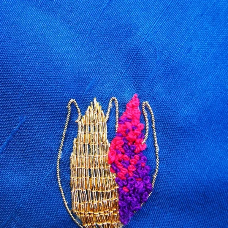 goldwork sample study Delphine Delanlande - @delalandedelphine