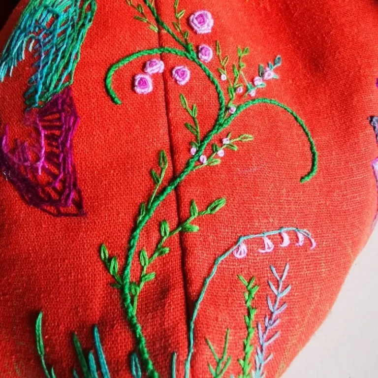 Delphine Delanlande's hand embroidery course work