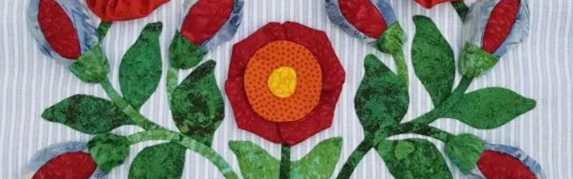 3d Applique sample by Deborah Collins